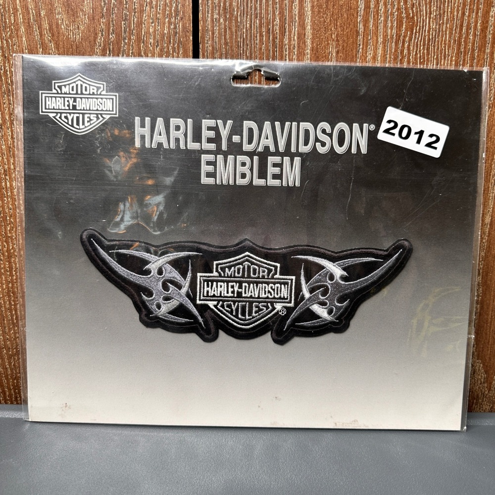 NEW 2005 Harley-Davidson 8" Embroidered Sew-On Emblem Tribal Wing Logo Patch Y2K